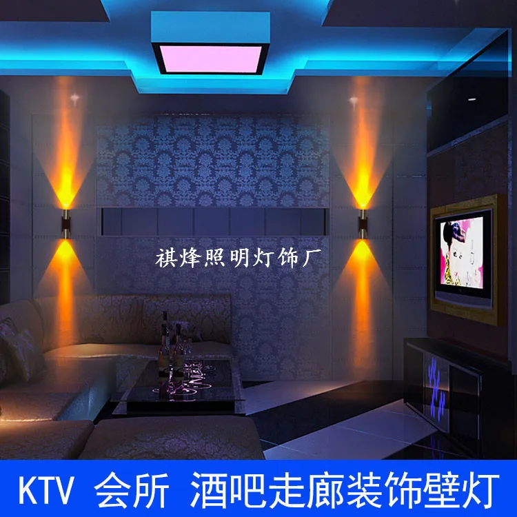Светодиодный алюминиевый настенный светильник лампа в форме клуба KTV для отеля