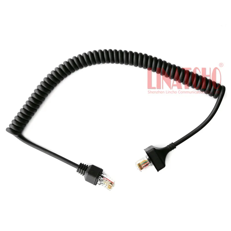 8 Pin Ручной микрофон Динамик микрофонный кабель резиновый шланг для автомобиля