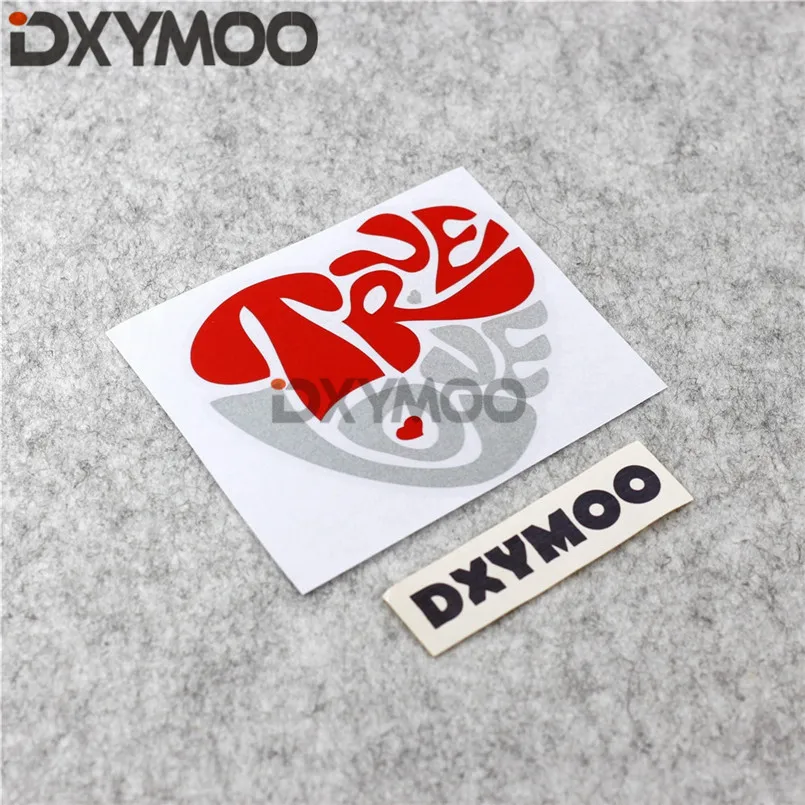 Декоративные наклейки для мотоцикла красивые скейтборда с надписью TRUE LOVE 10x9 см -