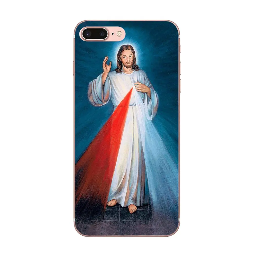 Divine Mercy Иисус плакат мягкие чехлы чехол для Galaxy A3 A5 A7 On5 On7 2015 2016 2017 Grand Альфа G850 Core2