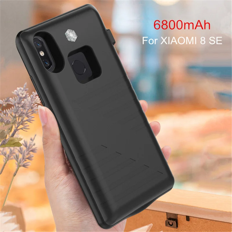 6800 мАч портативный Power Bank чехол для Xiaomi 8 SE Расширенный телефон батарея мощность Mi