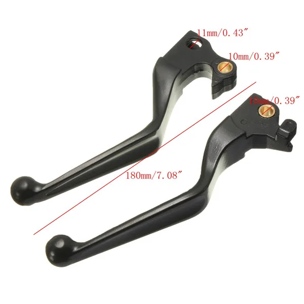 1 пара черных тормозных рычагов сцепления для Davidson Sportster XL 883 1200 Custom|lever|lever systemsclutch