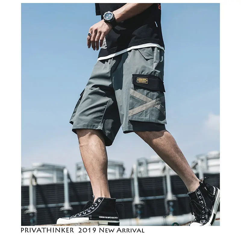 Privathinker мужские хип хоп шорты Летняя Повседневная Уличная одежда s стиль сафари в