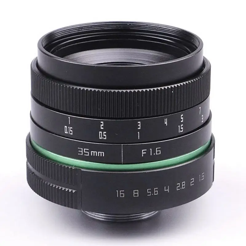 35 мм F1.6 C Mount APS объектив CCTV ручной фокусировки для Canon Nikon sony Olympus|Объективы