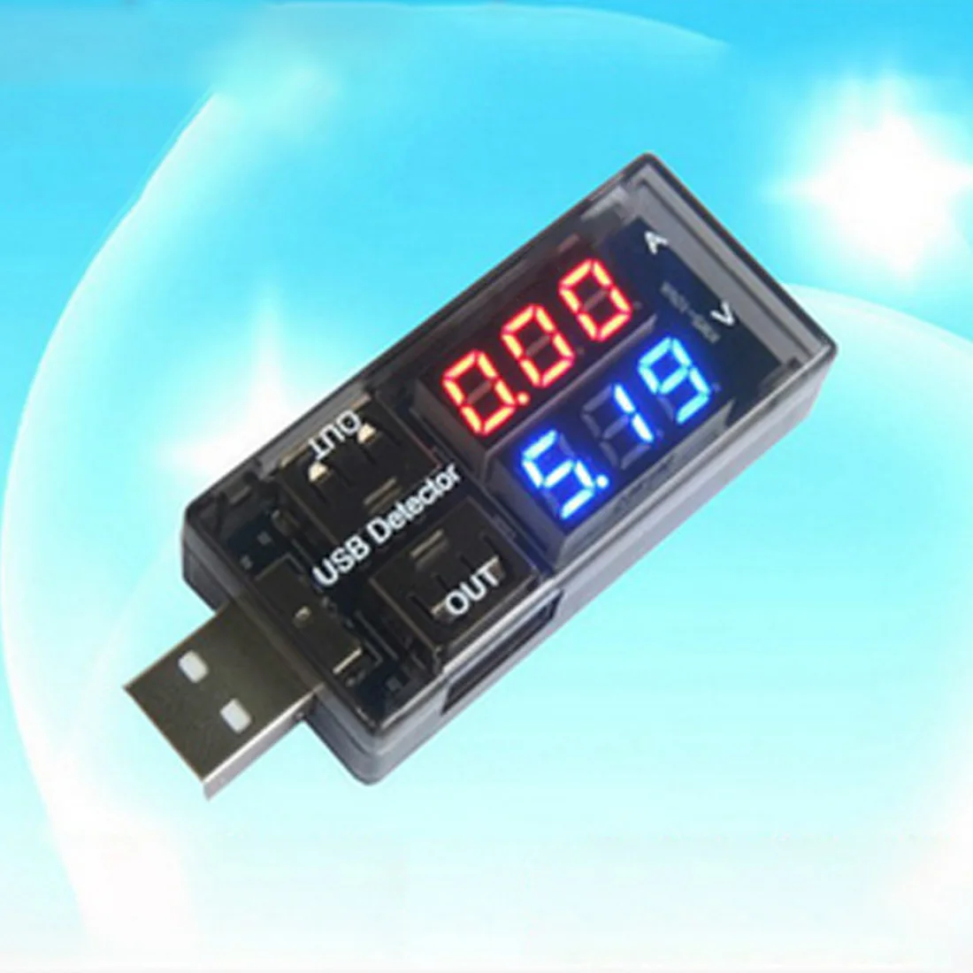 Детектор USB 1 шт. USB амперметр напряжения Датчик тока USB измеритель напряжения двойной ряд показывает