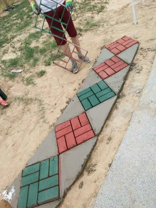 Форма для тротуара Пластиковая форма укладки бетона садовой дорожки