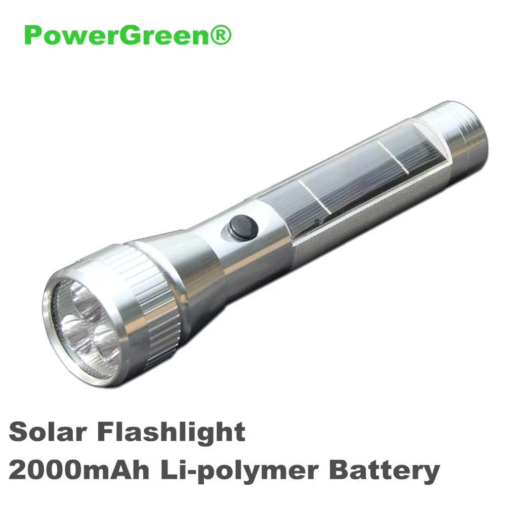 PowerGreen аварийные наружные Фонари фонарик 2000mAh Солнечная лампа удобный фонарь с USB
