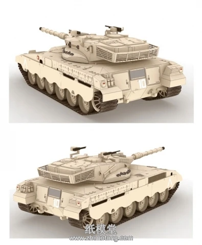 Боевое Оружие Израиля Меркава II главный боевой танк 3d бумажные модели для