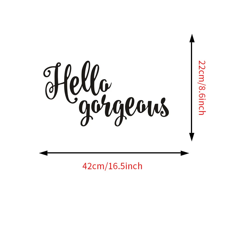 Hello Великолепная Наклейка на стену Мотивационная Цитата Съемная вдохновляющие