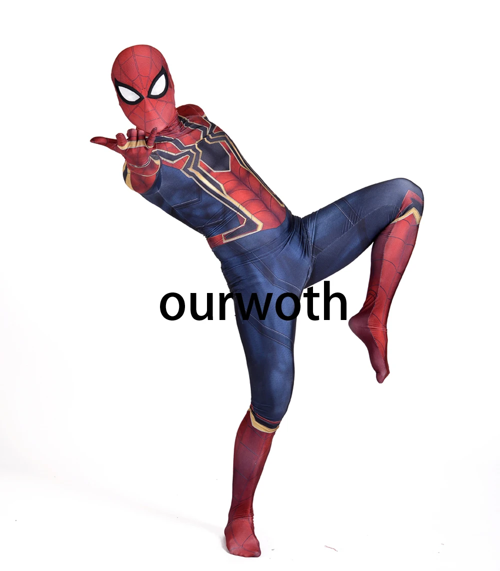 Костюм Железного Человека паука с 3D принтом для косплея костюм на заказ|spiderman