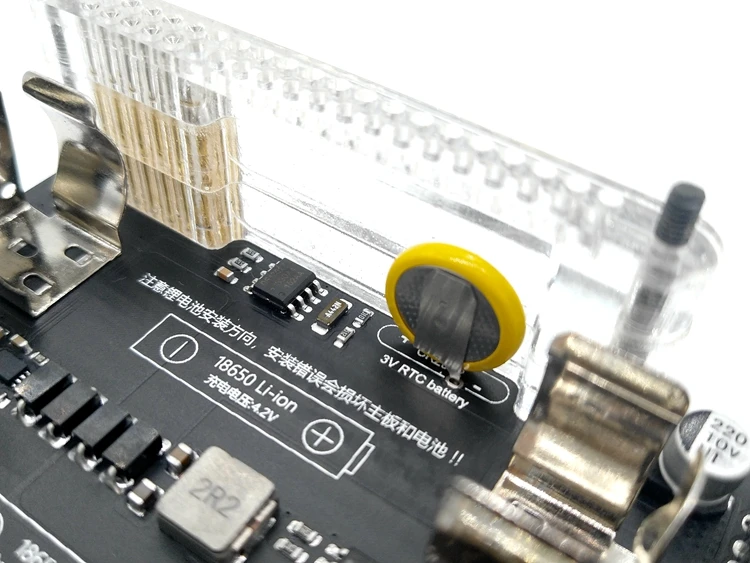 Raspberry Pi 3 Model B+/B UPS плата-удлинитель с измерением RTC 5 в выходной последовательный порт функция 5 в 3 А+ USB кабель для передачи данных