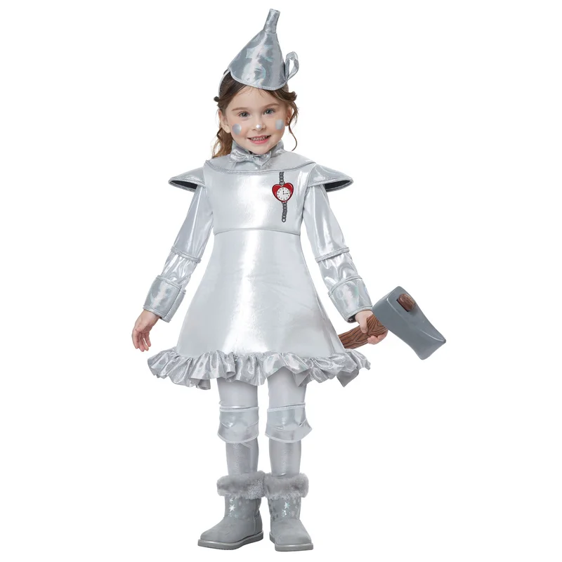 

Adult Men or Child Tin Men Costume The Magician Wizard of Oz Cosplay Father or Sons Outfit Suit TV Movie Fancy Party Clothing