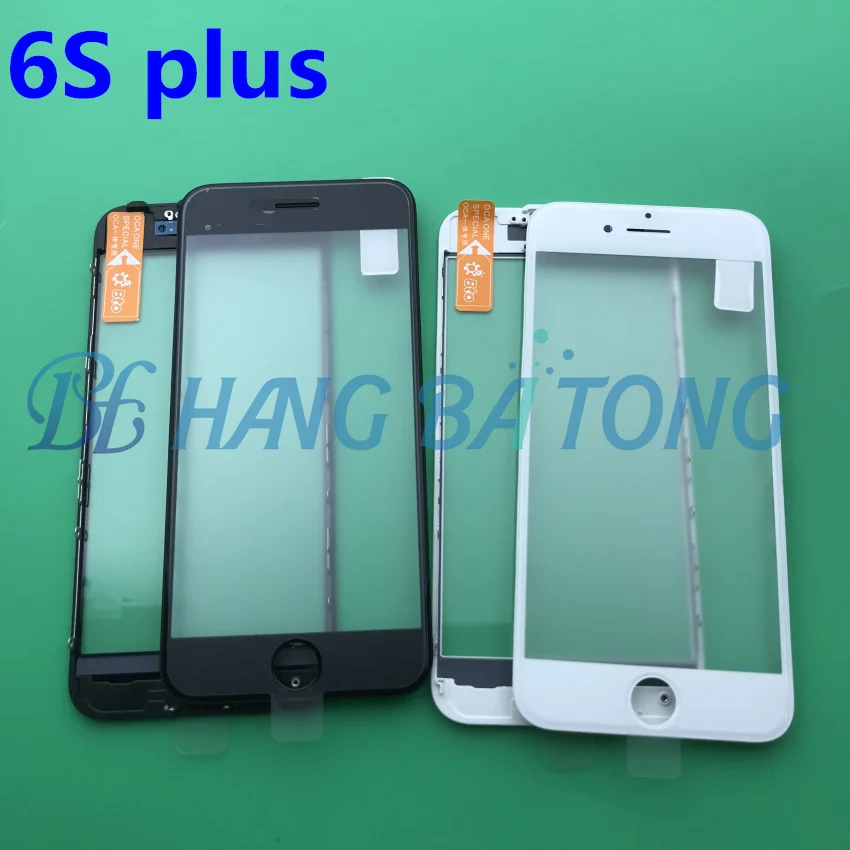 

20pcs Original New LCD Front Touch Screen Glass Outer Lens with Frame Bezel +OCA for iphone 6s plus 5.5 inch