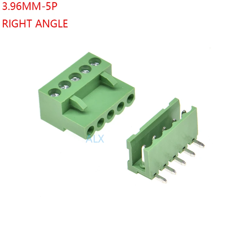 Клеммная колодка с прямым углом 5 контактов 3 96 мм 10 комплектов HT3.96 разъем pcb +