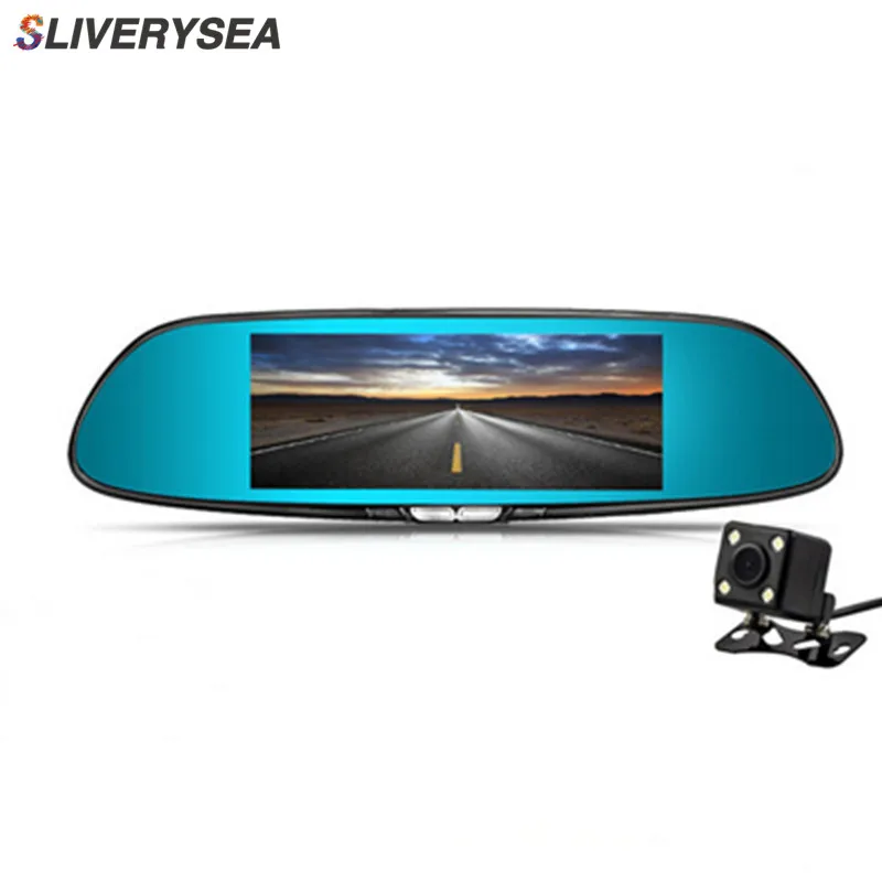 Автомобильный видеорегистратор SLIVERYSEA камера HD 1080P видеокамера с двойным