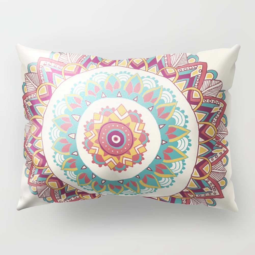 1 шт. декоративная наволочка с принтом мандалы наволочки для дома и офиса декор