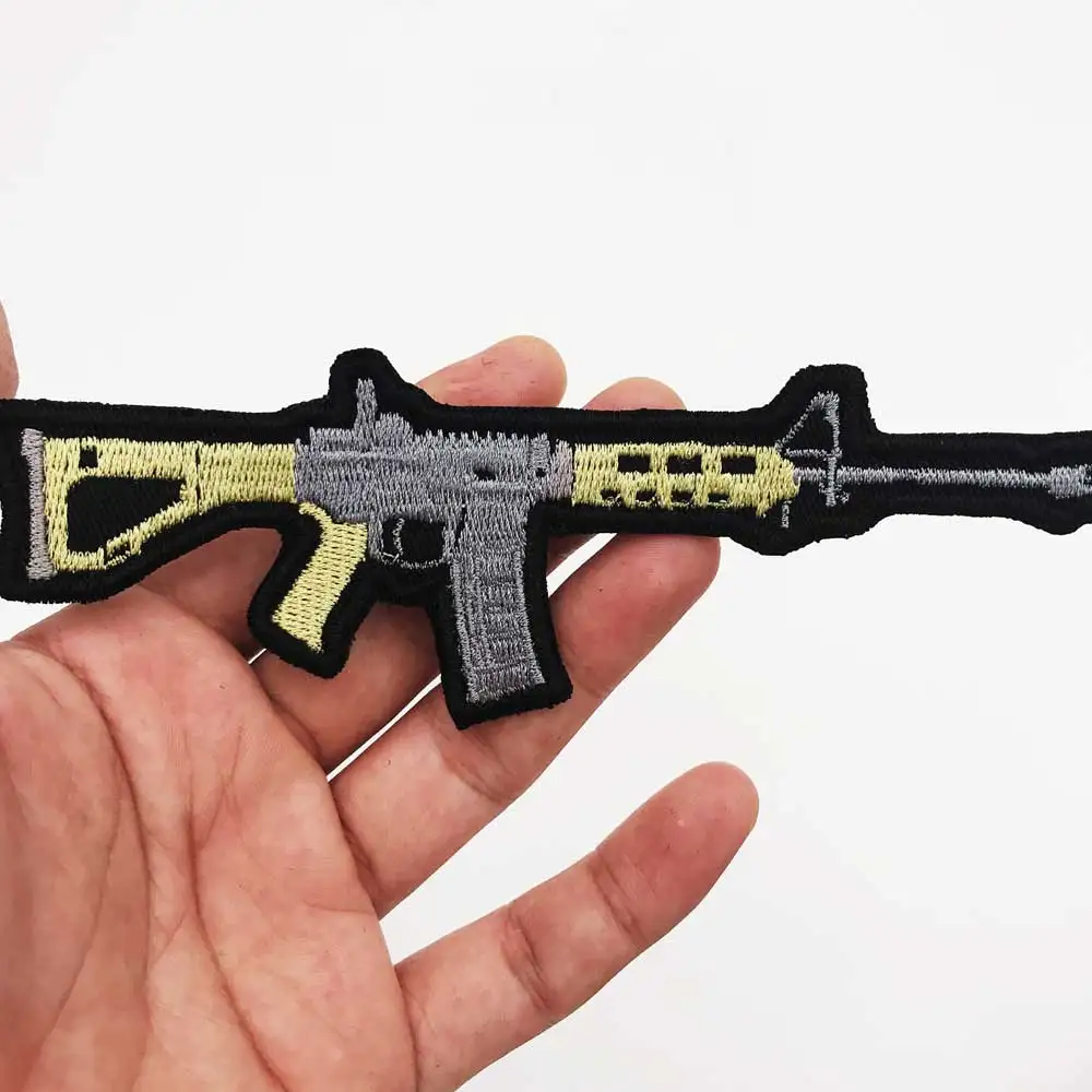 AR 15 патч вышитая аппликация этикетка для шитья панк байкерское патчи одежды