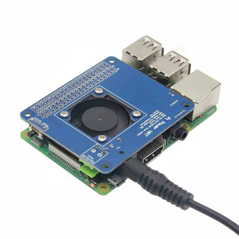 Raspberry Pi 3 Model B+ Программируемый адаптер POE, Умный вентилятор с контролем температуры+ плата питания, комплект 6V~ 14V | DC 5V Макс. 4A