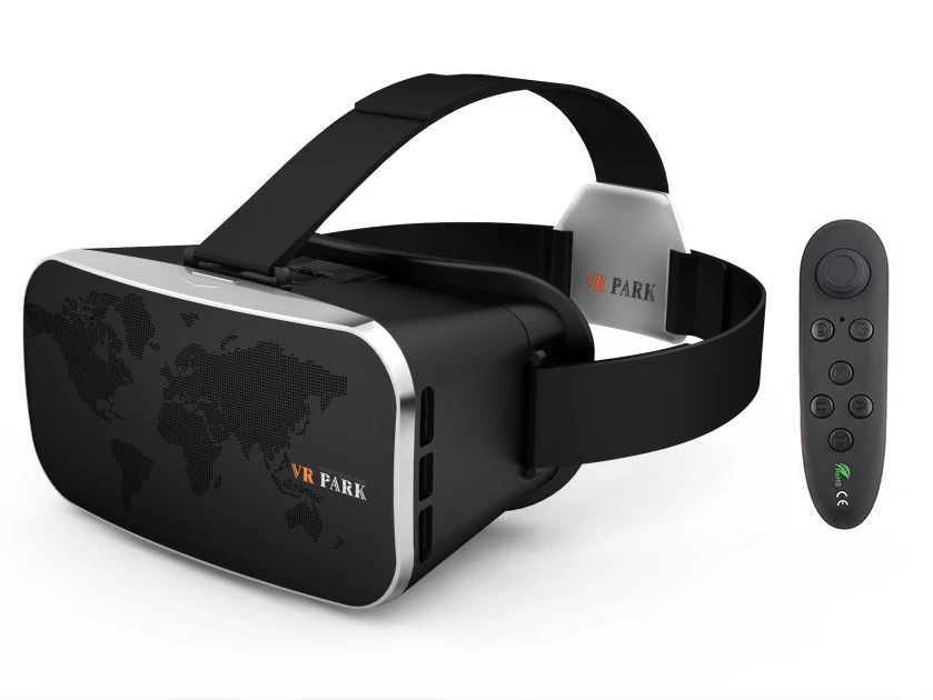 VR glass with remote 3D Очки виртуальной реальности VR гарнитура VR Очки виртуальной реальности бинокль виртуальной реальности просмотра 3D Фильмы Видео козырек с защитой от синего света виртуальной глаза для Iphone 8/8 plus - Цвет: VR glass with remote
