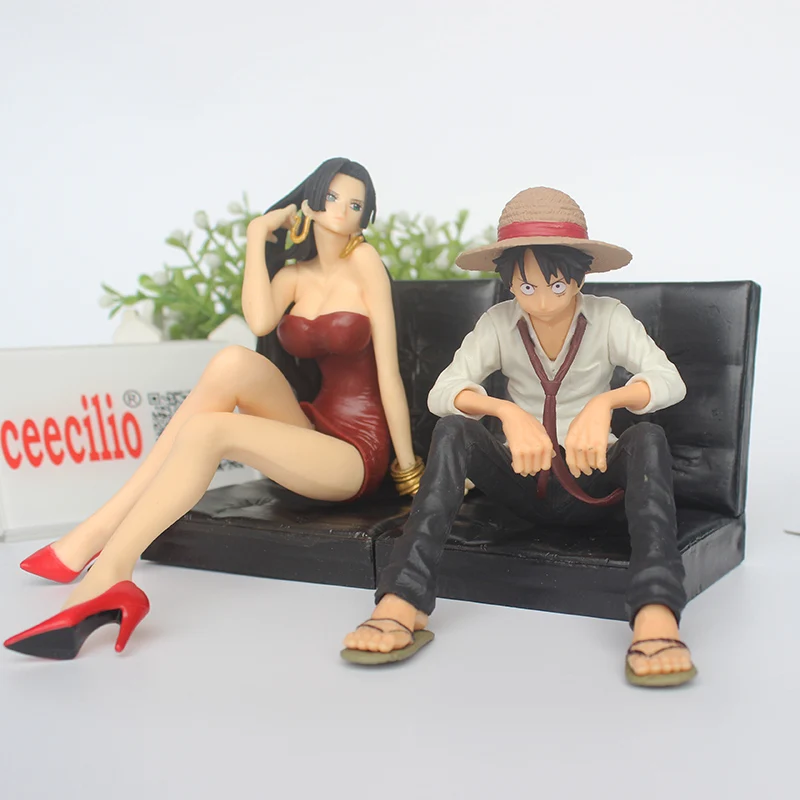 

Anime One Piece Monkey D Luffy Boa Hancock PVC Action Figures 12CM