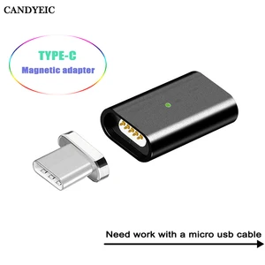 Магнитный адаптер CANDYEIC usb-cMicro для Samsung, HUAWEI, HONOR, MOTO, XIAOMI, REDMI, REALME, ONEPLUS
