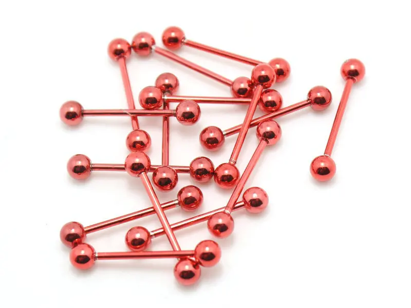 10 шт. кольцо для пирсинга с языком из нержавеющей стали | Украшения и аксессуары