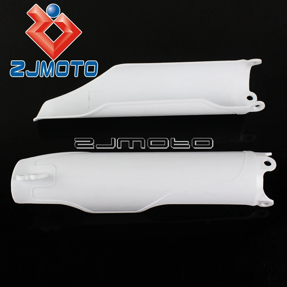 For CRF250X 2004-2017 Motocross Fork Protector Covers Honda CRF250R CRF450R 2004-2018 Dirt Bike White Plastic Guards |