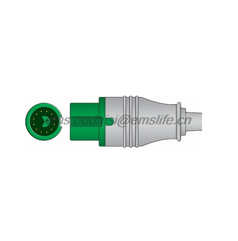 Fukuda 12pin ECG   connector for ECG Cable spare parts of patient monitor and cardiography machine