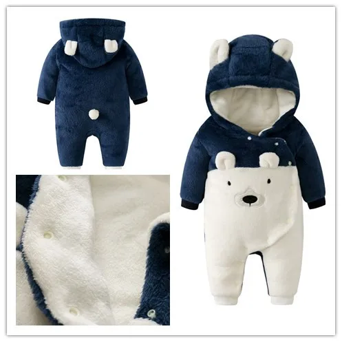 Новинка Одежда для новорожденных на весну и зиму флисовая одежда в стиле милого