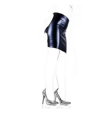 Women's Latex Leather Spanking Open Mini Skirt Accessory Fetish Lingerie BDSM Sexy Dress Sex Toys For Woman | Красота и здоровье