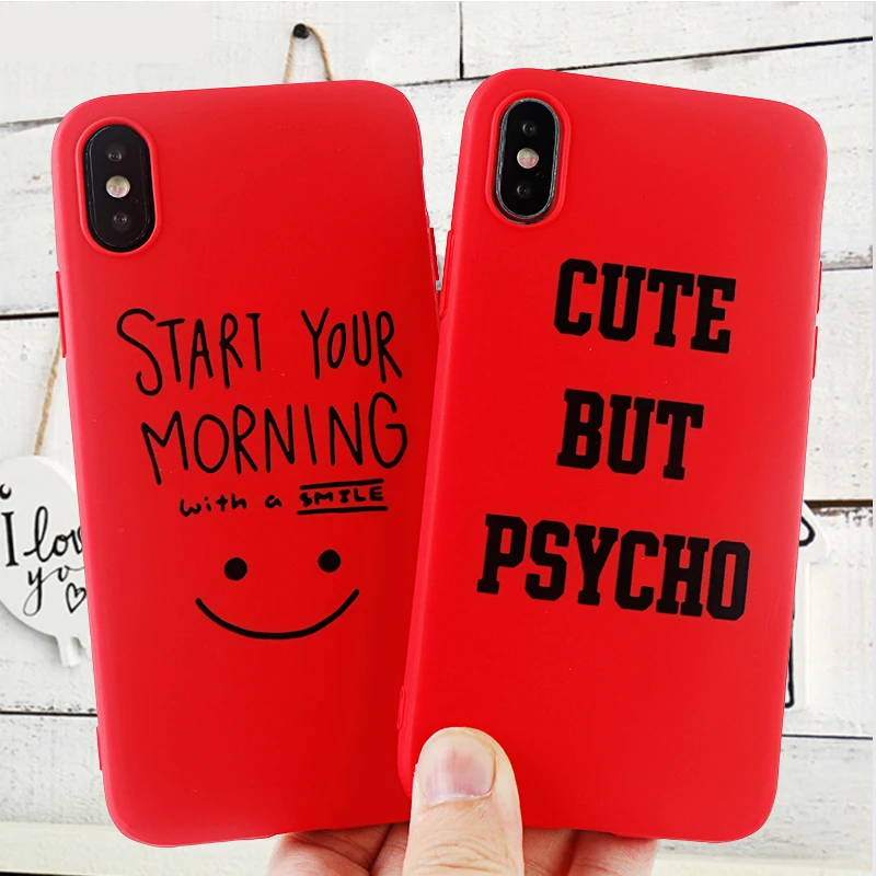 Модные чехлы для телефонов с надписью Улыбка IPhone X XS MAX XR 8 7 6 s Plus мягкие