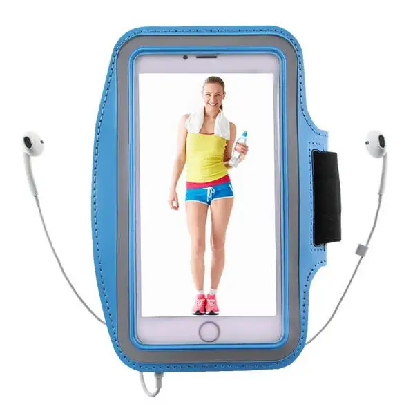 Нарукавная повязка для спортзала 7 Plus 5 дюйма нарукавная Повязка-чехол бега
