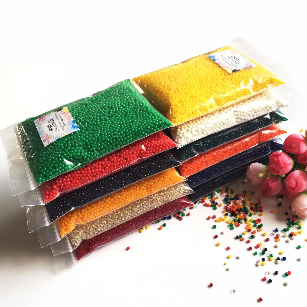 5000 шт./пакет Хрустальные шарики из гидрогеля для почвы растущие Водяные Шарики