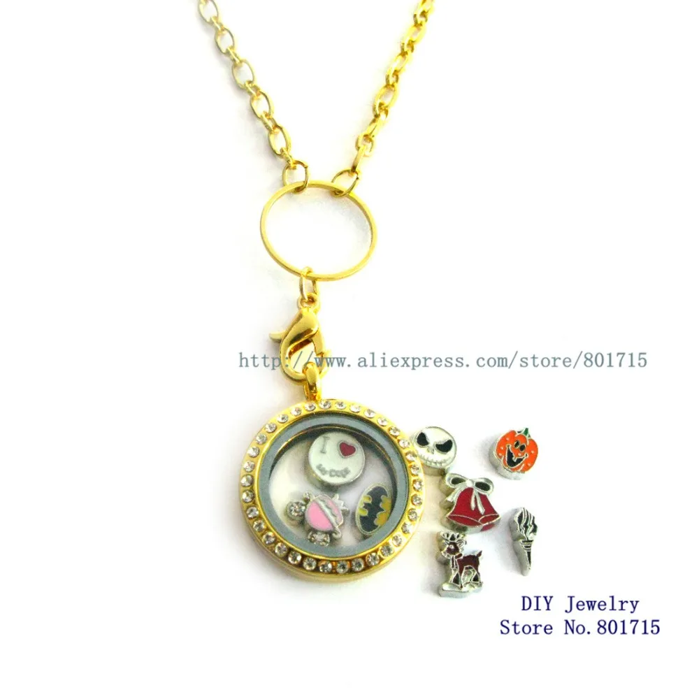 Стеклянный круглый кулон из нержавеющей стали 25 мм около 60 см|steel necklace chain|steelnecklace