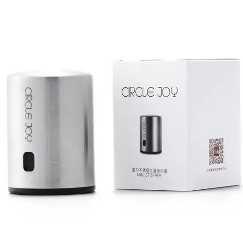 Wine Stopper Xiaomi Mijia CIRCLE JOY из нержавеющей стали быстрый декантер винный графин и пробка для вина из нержавеющей стали Вакуумная память винные пробки - Цвет: Wine Stopper