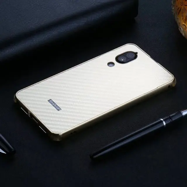 Чехол для SHARP AQUOS S2 металлический алюминиевый бампер+ матовый Гибридный чехол из углеродного волокна 2 в 1 противоударный чехол для задней панели