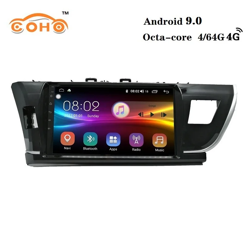 Автомобильный аудио Android 8,1 8-core 4/64 г для TOYOTA Corolla с радио, GPS навигация и поддержка BT wifi 4 г Интернет