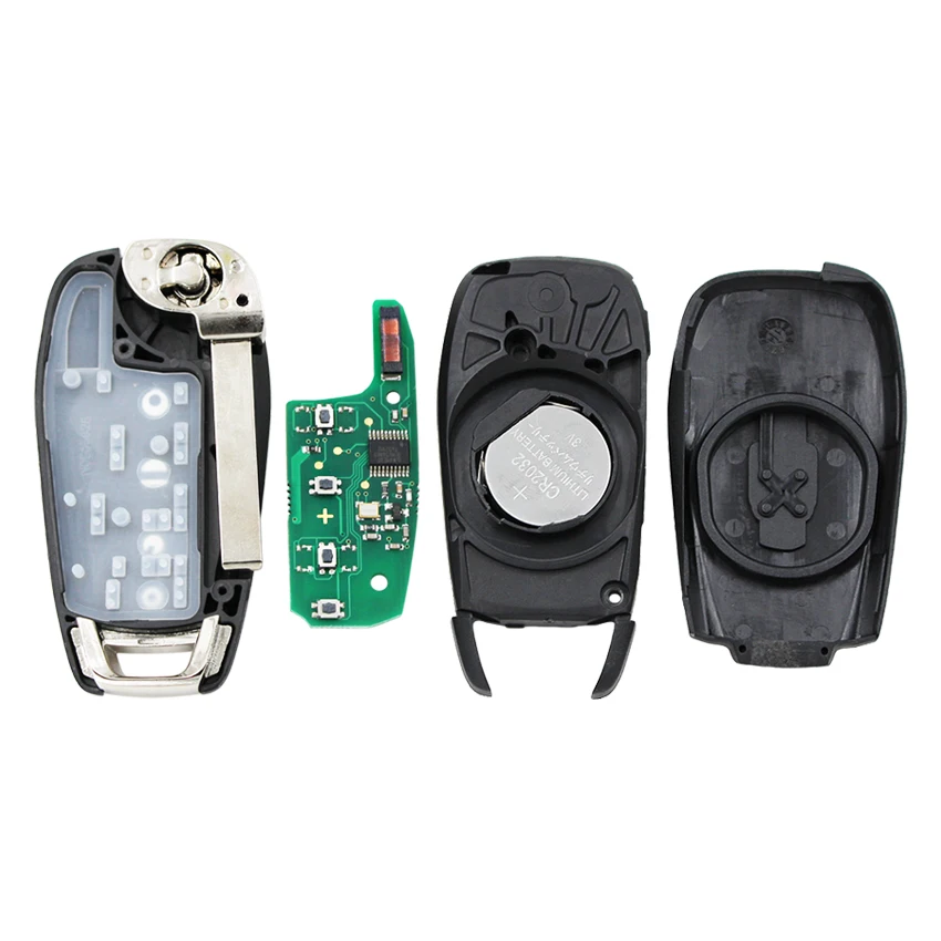 Новый стиль модифицированный откидной 4-кнопочный дистанционный ключ 433 МГц с