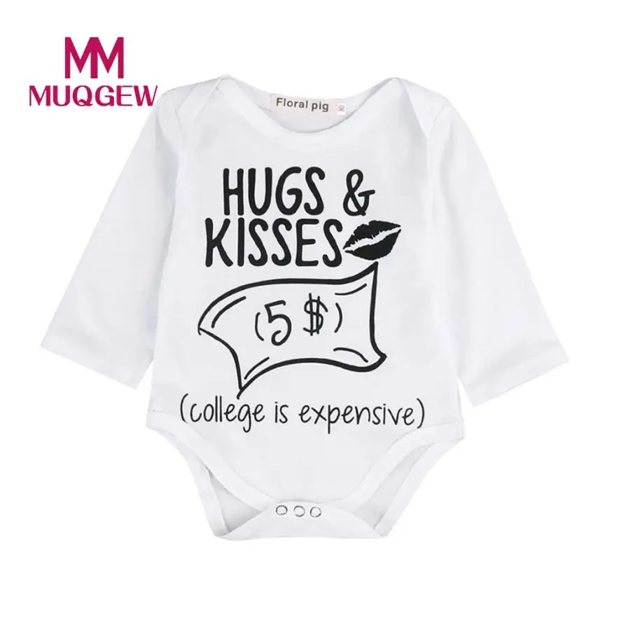 Muqgew для новорожденных одежда малышей с буквенным принтом мальчиков и девочек