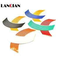 motorcycle reflective rim stickers auto decors wheel stickers on car strips decal tape safety reflector