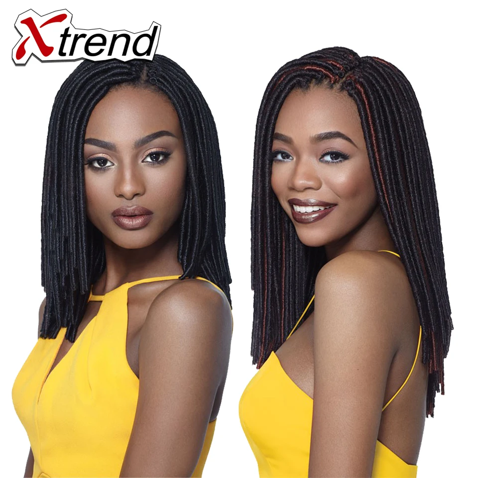 Xtrend 14inch Crochet Braids Locks Faux Locs Hair Extensions 24roots Kanekalon High Fiber Braid For Women |