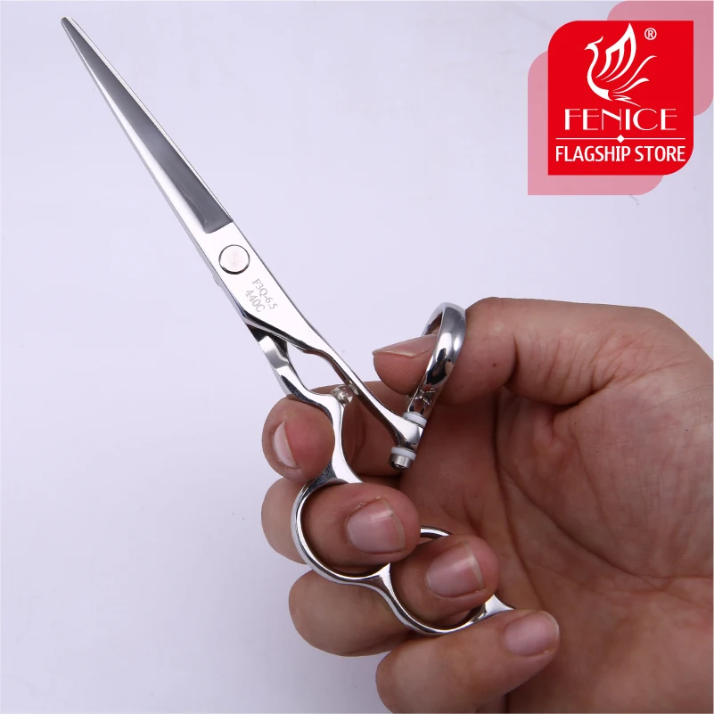 Японские профессиональные ножницы для стрижки волос Fenice 440c 6 5 дюйма
