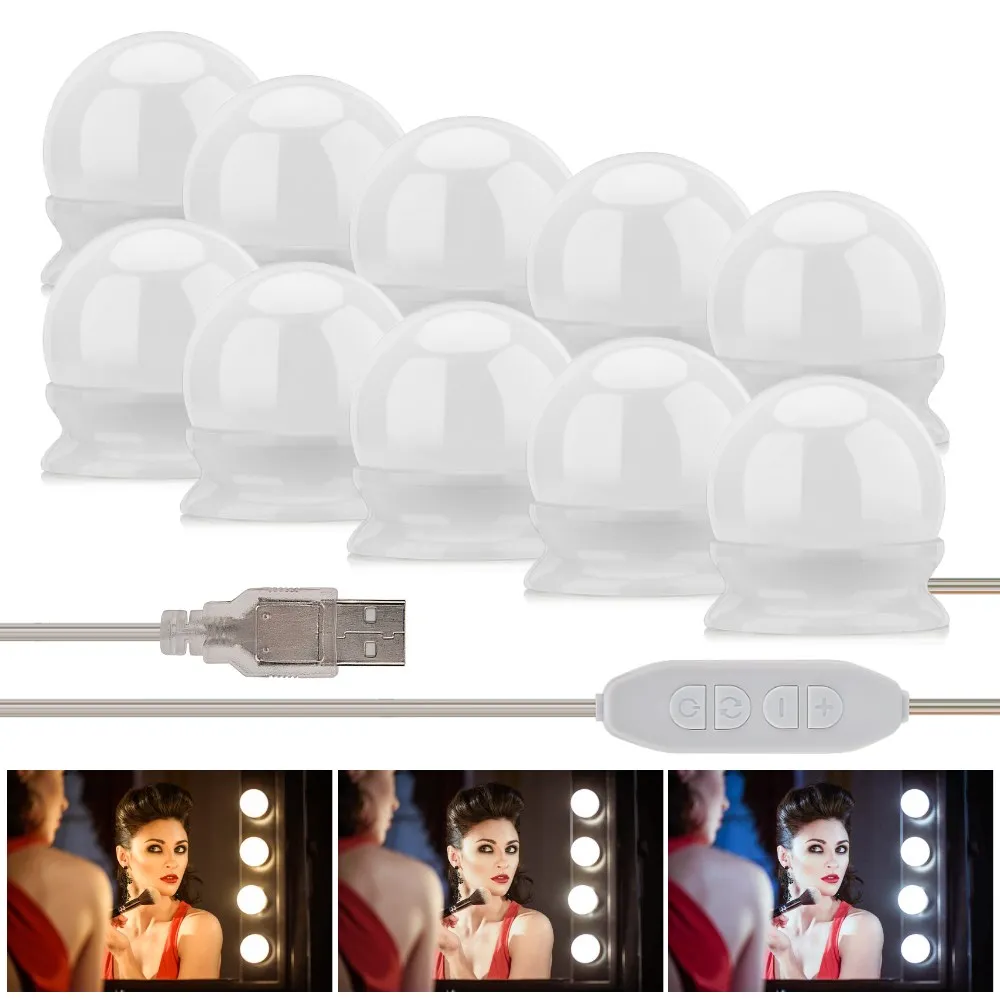 Светодиодная лампа для туалетного столика и зеркала макияжа голливудская