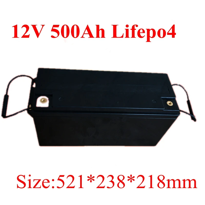 Powerful 12V 500Ah 600Ah Lifepo4 Lithium Battery with BMS for Solar Energy Storage Motor Homes Sightseeing Vehicle+20A Charger |