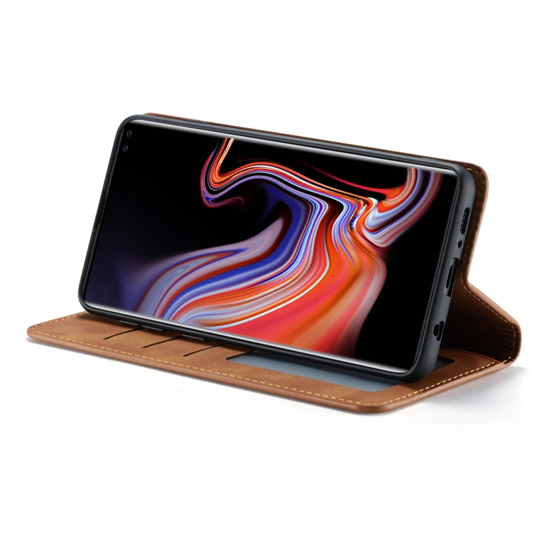 Роскошный кожаный флип-чехол для Samsung A72 A52 A42 A32 A12 A21s чехол-бумажник S21 S20 FE S10 S9 S8