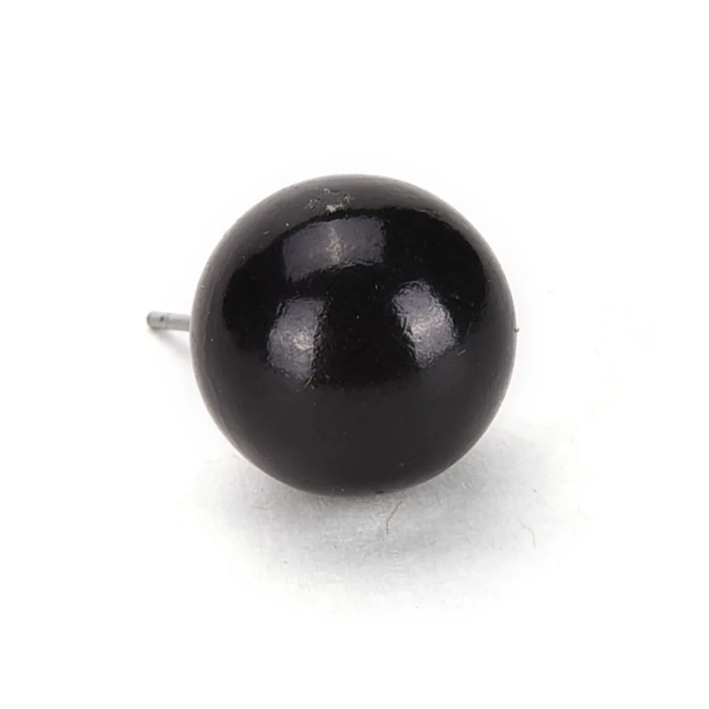 

100Pcs/Set 6/8mm Black Plastic Beans Type Eyes Ball Buttons Toy Eyes with Pin Bear Making ToolS Dolls Accessories