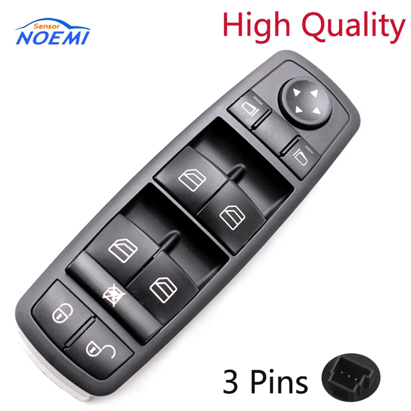 

YAOPEI 1698206610 New 3728260 Black color For Mercedes Left Window Door Switch A169 820 66 10/A1698206610