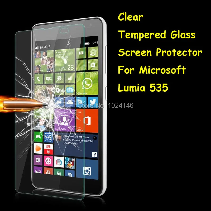Для Microsoft Lumia 535 прозрачное твердое закаленное стекло Защита для экрана