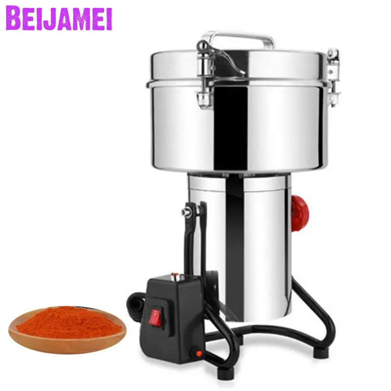 

BEIJAMEI 4500g Large Capacity Swing Grinding Medicine Grinder Electric Herb Grain Grinding Machine Herbal Pulverizer