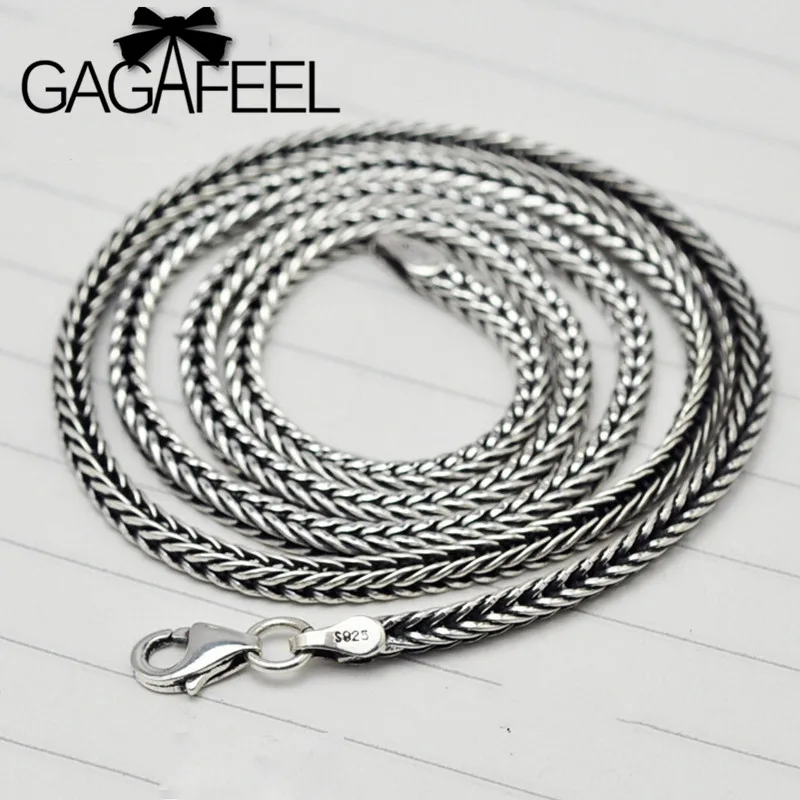 Мужские Винтажные ожерелья цепочки в виде змеи GAGAFEEL ювелирные изделия из